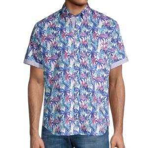 TAILORBYRD Chris Regular-Fit Palm-Print Shirt 3x
